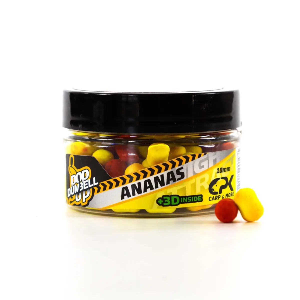 POP UP DUMBELL ANANAS 3D 10MM 20G (GALBEN & 3D)