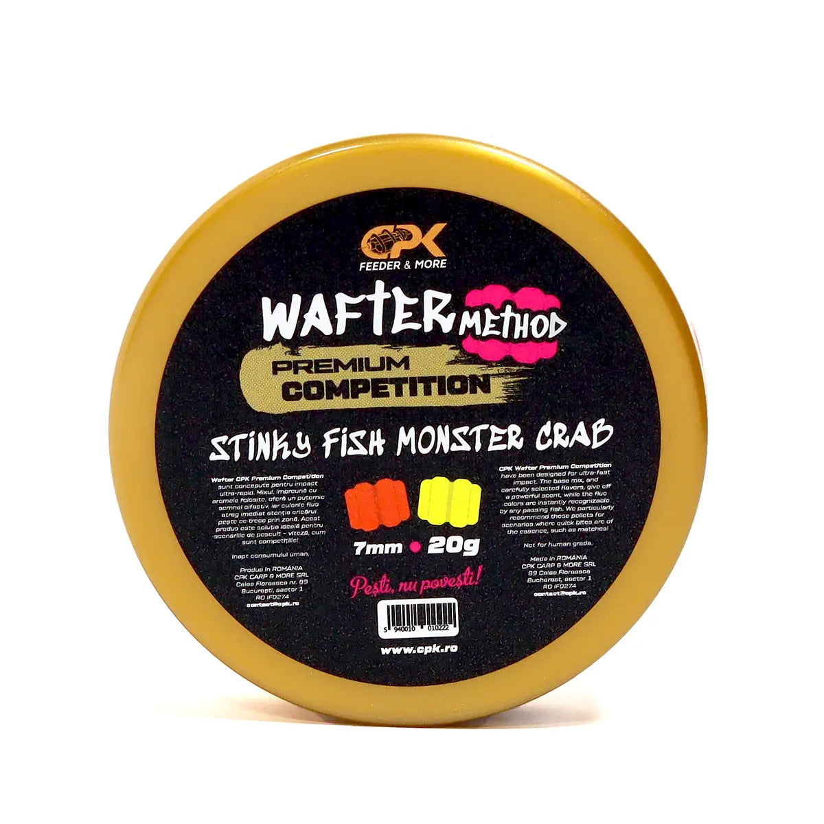 WAFTER COMPETITION METHOD STINKY FISH MONSTER CRAB 7MM 20G