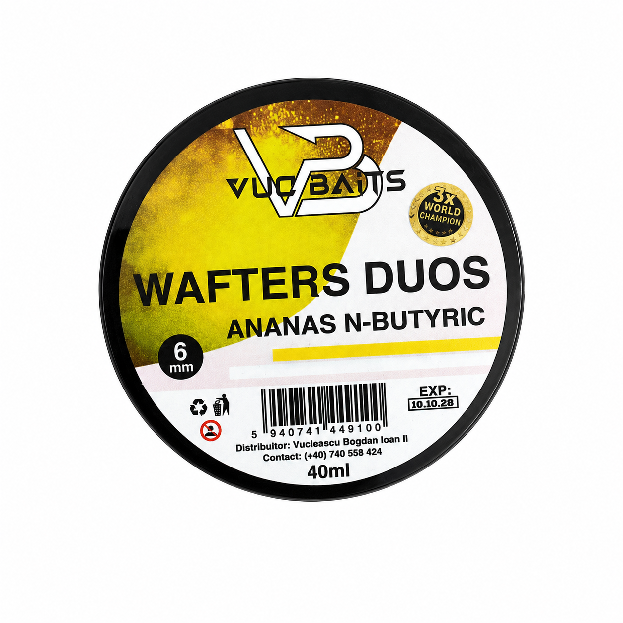 WAFTERS ANANAS N-BUTYRIC DUOS 6MM (GALBEN-ALB)