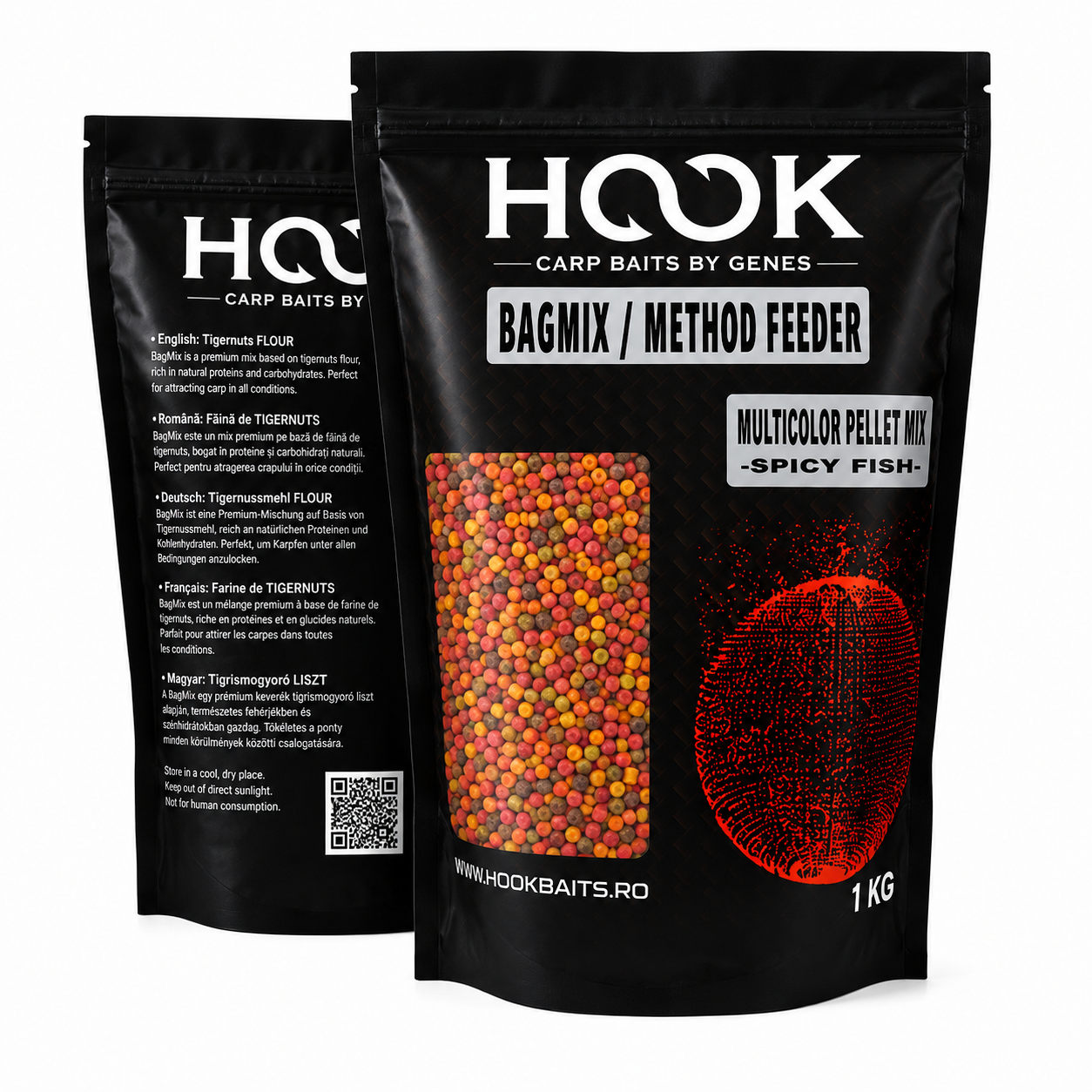 MULTICOLOR PELLET MIX - SPICY FISH 4MM 1KG