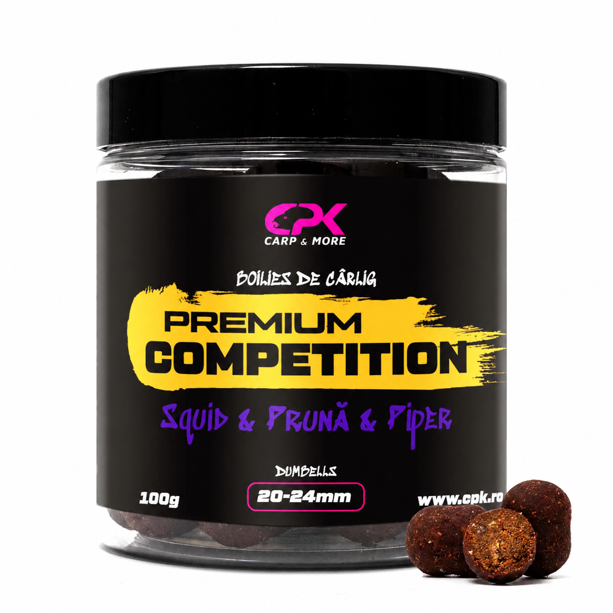 BOILIES CARLIG OS COMPETITION SQUID & PRUNA & PIPER 20 & 24MM 140G DUMBELL