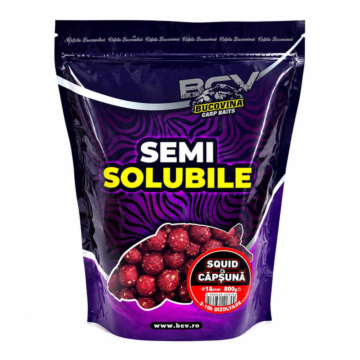 Bucovina Semi-soluble Squid & Strawberry 18mm 800g