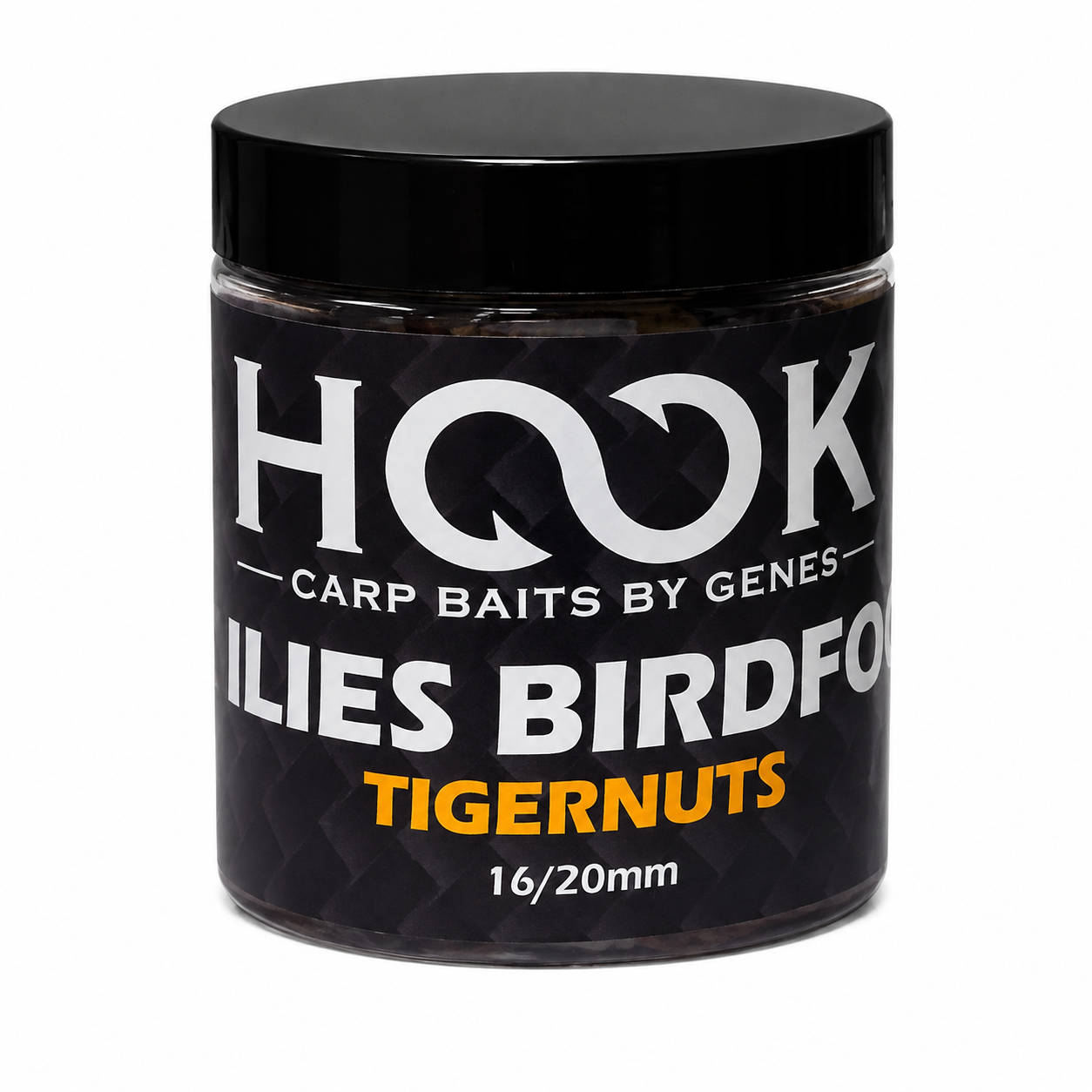 BOILIES DE CARLIG HARD BIRDFOOD 16/20 MM 250 ML TIGERNUTS