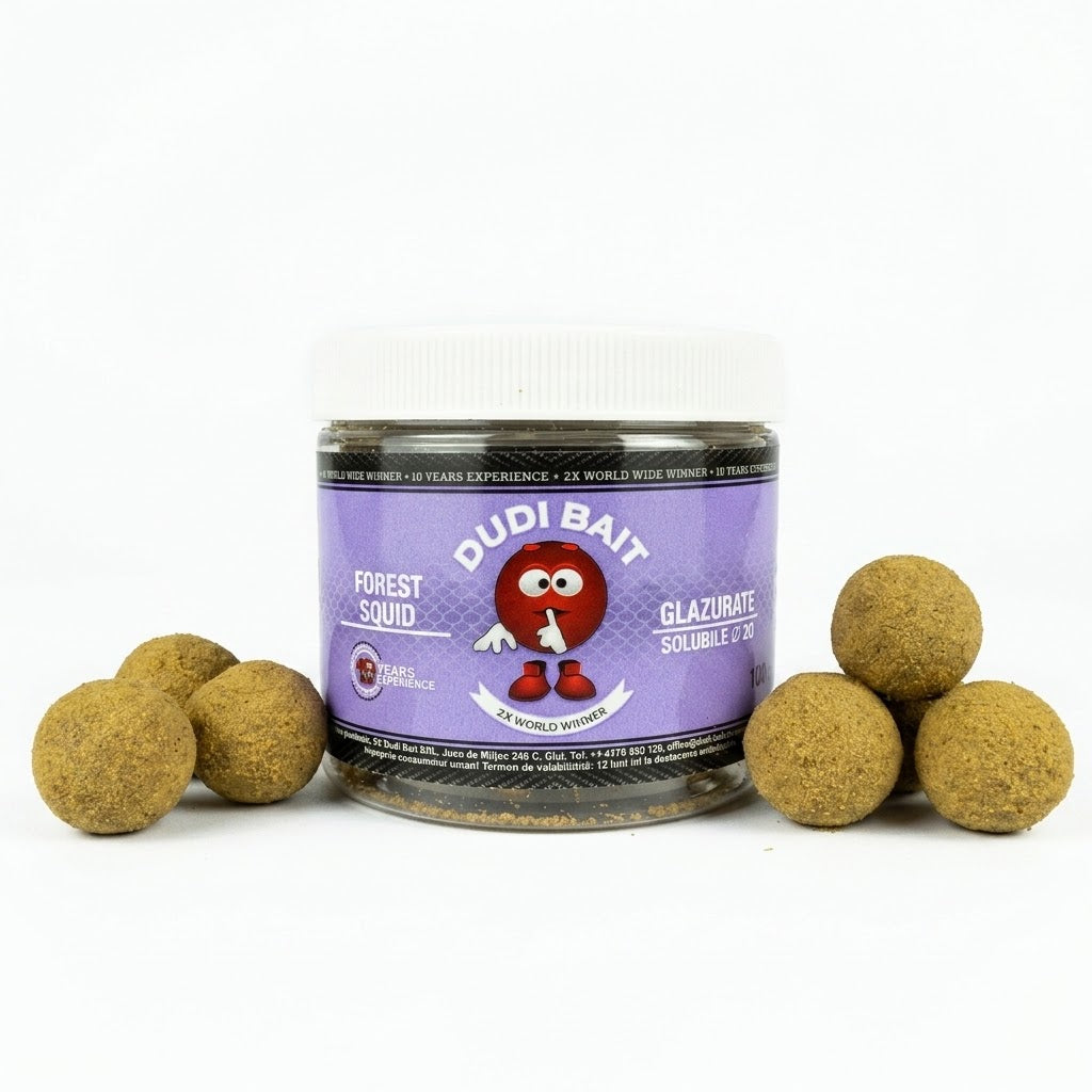 Hard Glazed Hook Boilies "Forest Squid" 16 mm 100 g