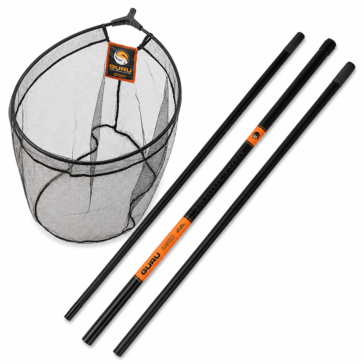 GURU 2.5M NET HANDLE/50CM NET COMBO