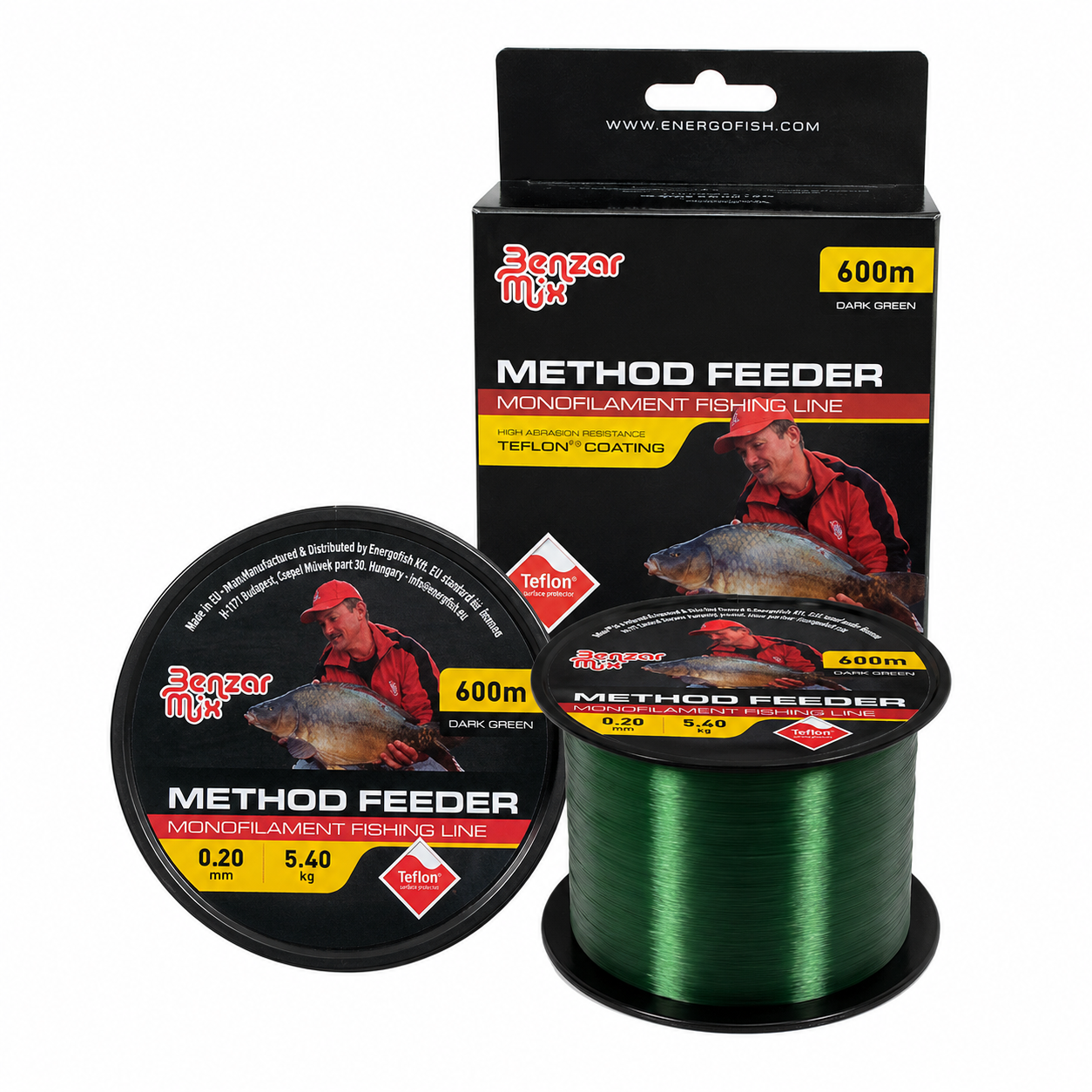 FIR BENZAR METHOD FEEDER MONO DARK GREEN 0.18MM