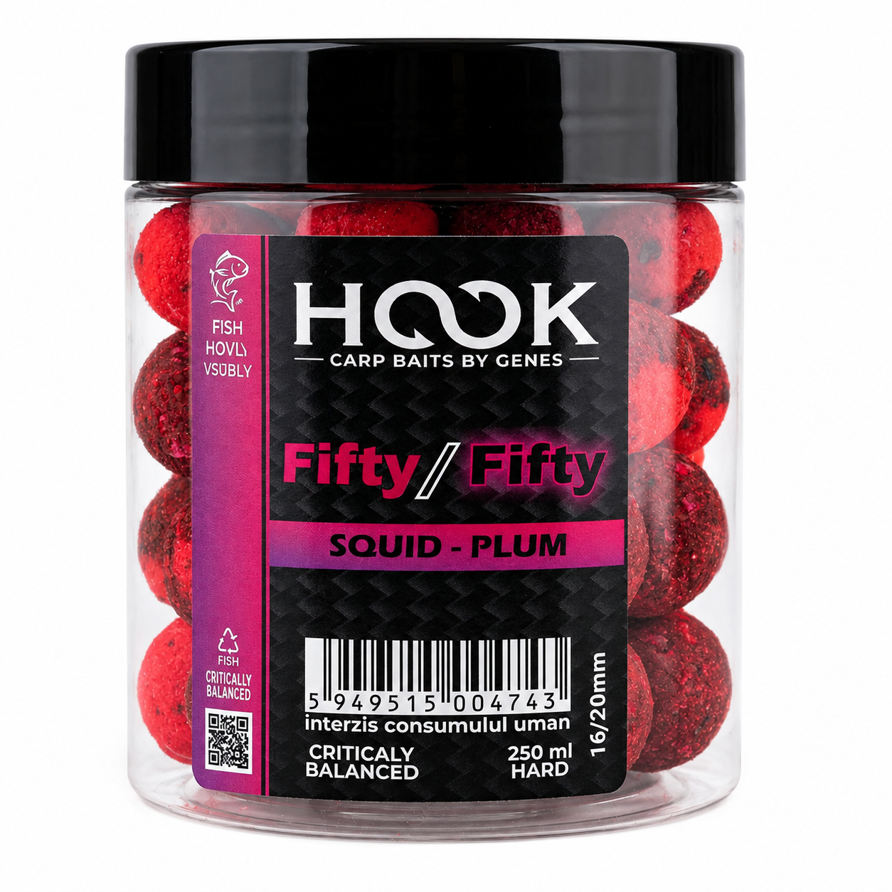 BOILIES CRITIC ECHILIBRAT FIFTY-FIFTY SQUID & PLUM 16/20MM