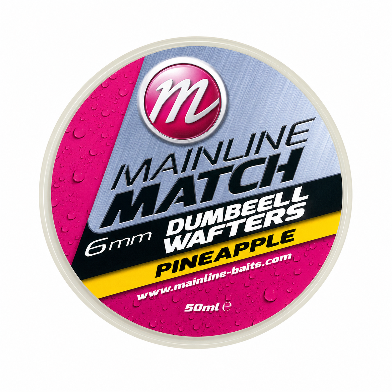 MATCH DUMBELL WAFTERS 6MM - YELLOW - PINEAPPLE