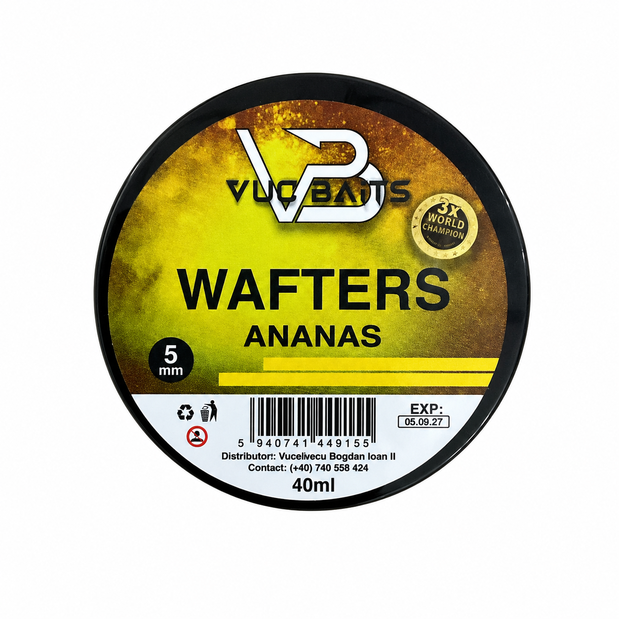 WAFTERS ANANAS 5MM (GALBEN)