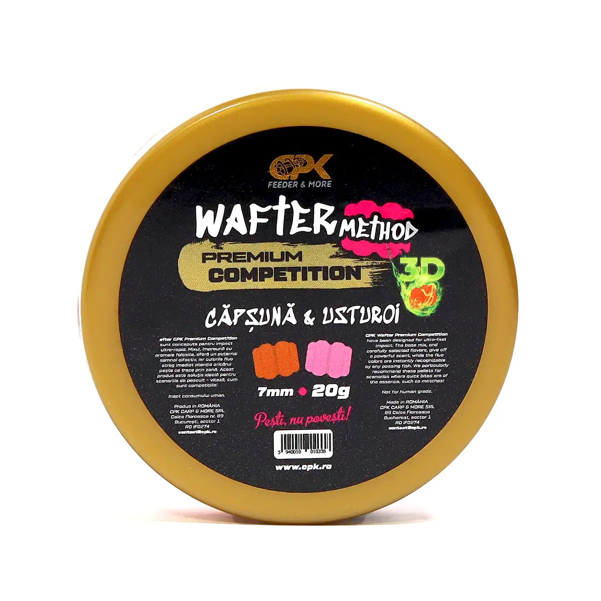 WAFTER COMPETITION METHOD 3D CAPSUNA & USTUROI 7MM 20G (ROZ & 3D)