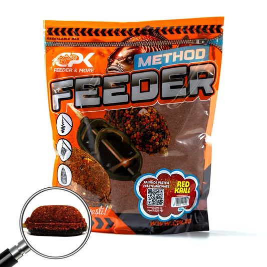 GROUNDBAIT METHOD FEEDER FAINA DE PESTE & PELETE MACINATE RE