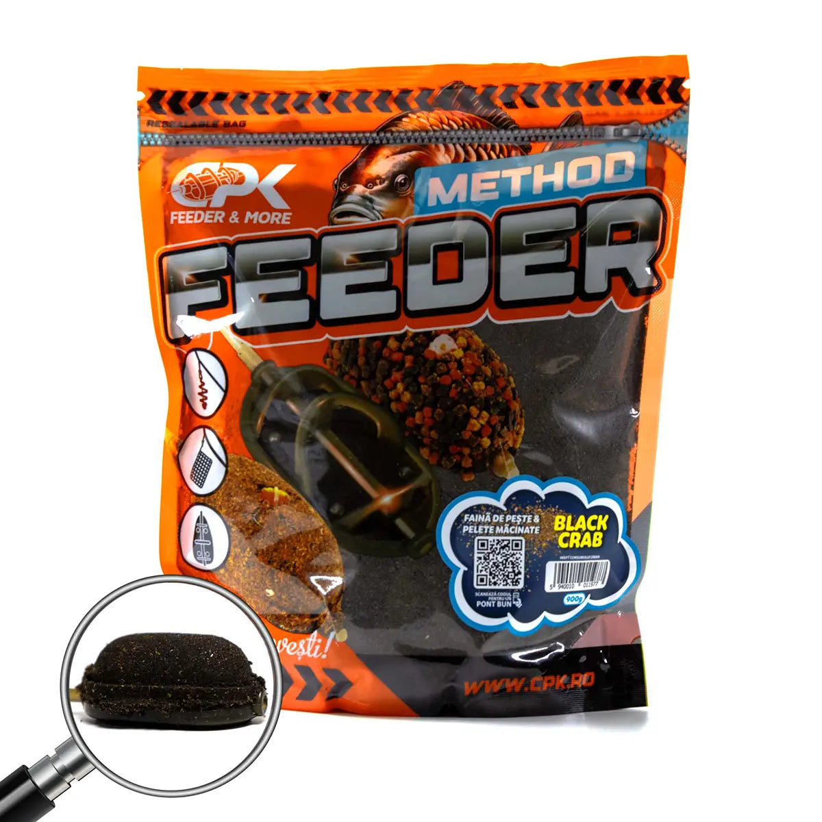 GROUNDBAIT METHOD FEEDER FAINA DE PESTE & PELETE MACINATE BL