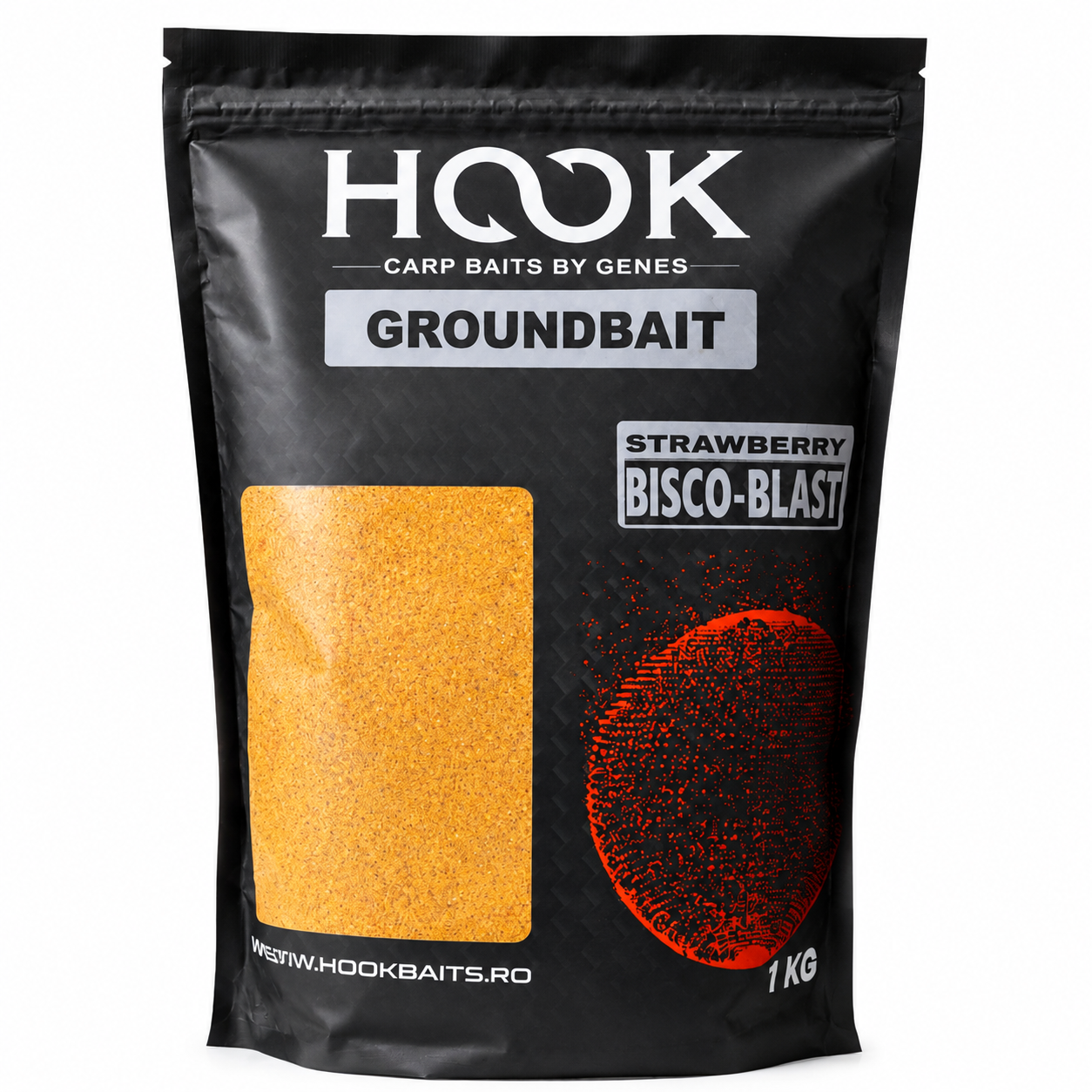 GROUNDBAIT BISCO-BLAST 1KG STRAWBERRY