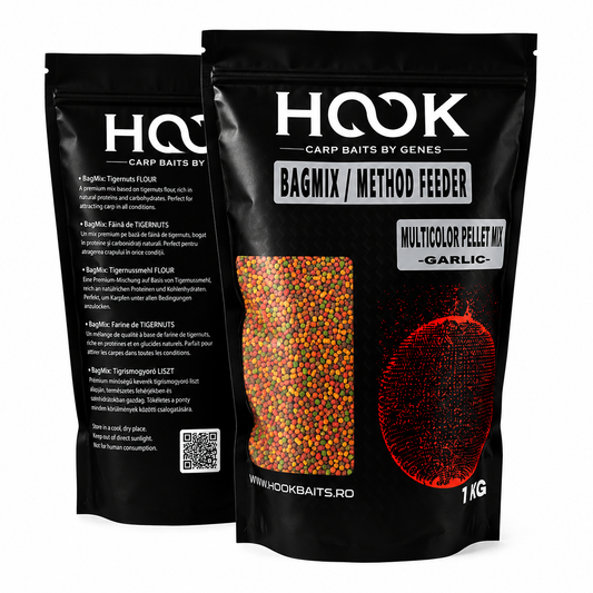 MULTICOLOR PELLET MIX - GARLIC 2MM 1KG