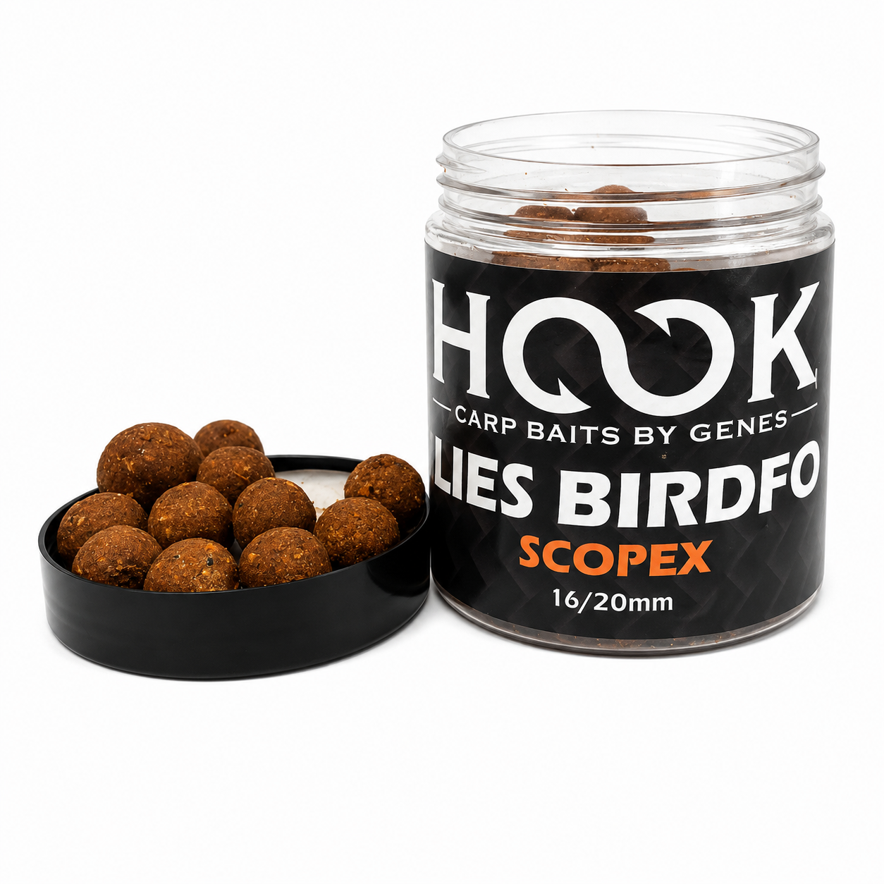 BOILIES DE CARLIG HARD BIRDFOOD 16/20 MM 250 ML SCOPEX