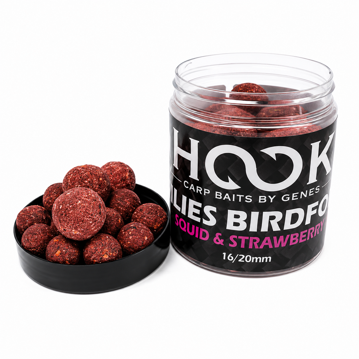 BOILIES DE CARLIG HARD BIRDFOOD 16/20 MM 250 ML SQUID & STRAWBERRY