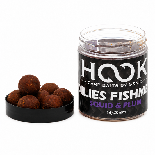 BOILIES DE CARLIG HARD FISHMEAL 16/20 MM 250 ML SQUID & PLUM