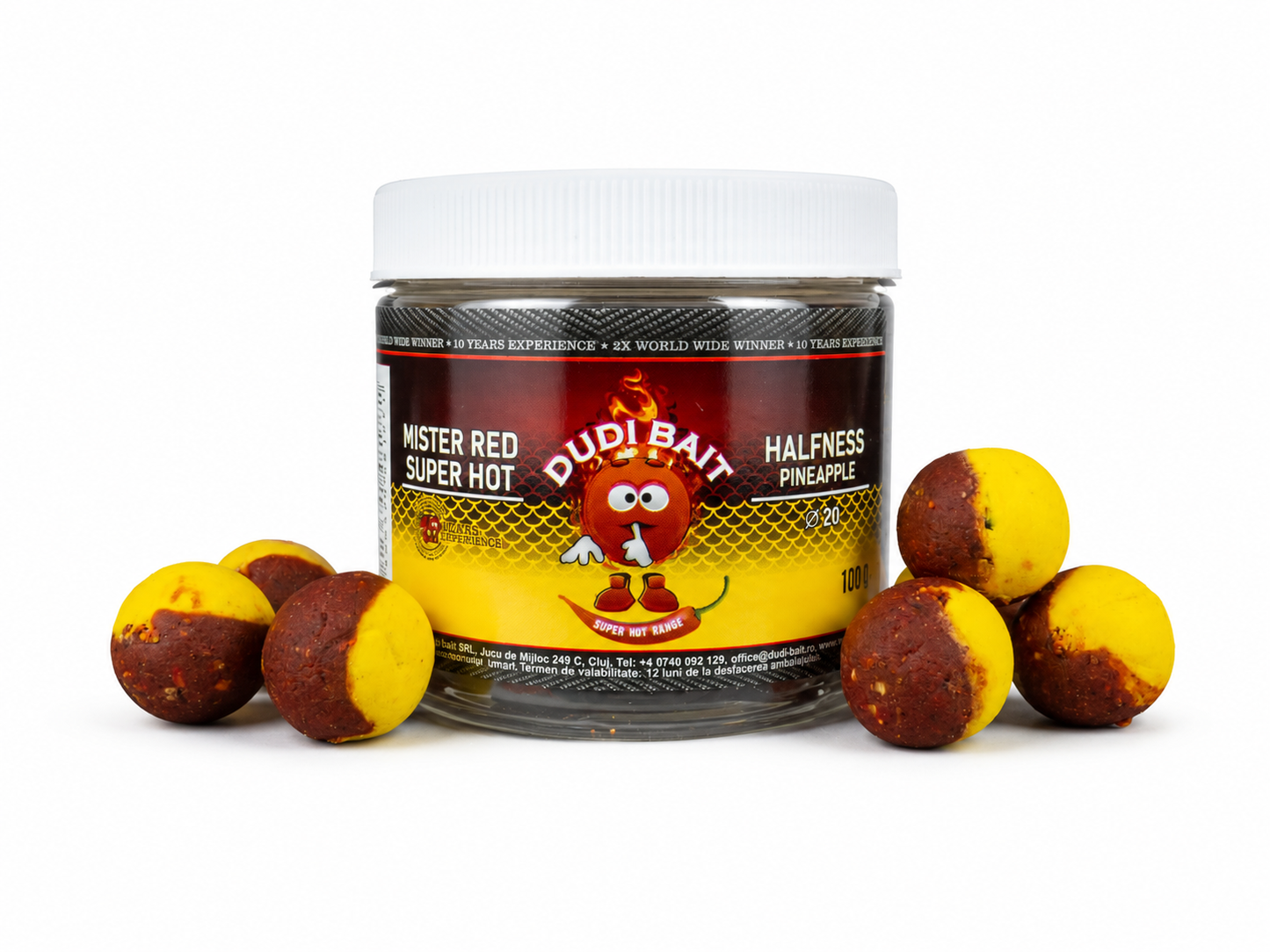 BOILIES CARLIG "MISTER RED SUPER HOT" HALFNESS PINNEAPLE 16