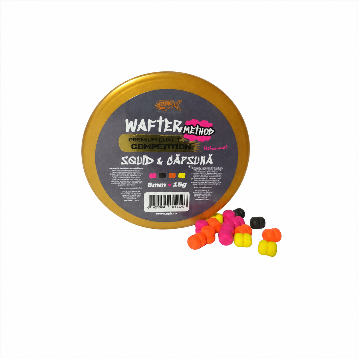 WAFTER COMPETITION MINI METHOD SQUID & CAPSUNA 5MM 15G (MULTICOLOR)