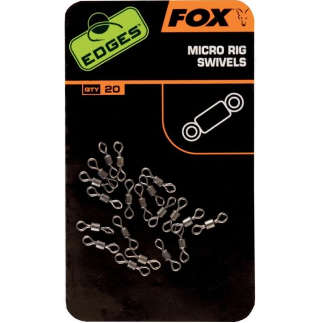 VARTEJE FOX EDGES SWIVELS MICRO RIG 20BUC/PLIC