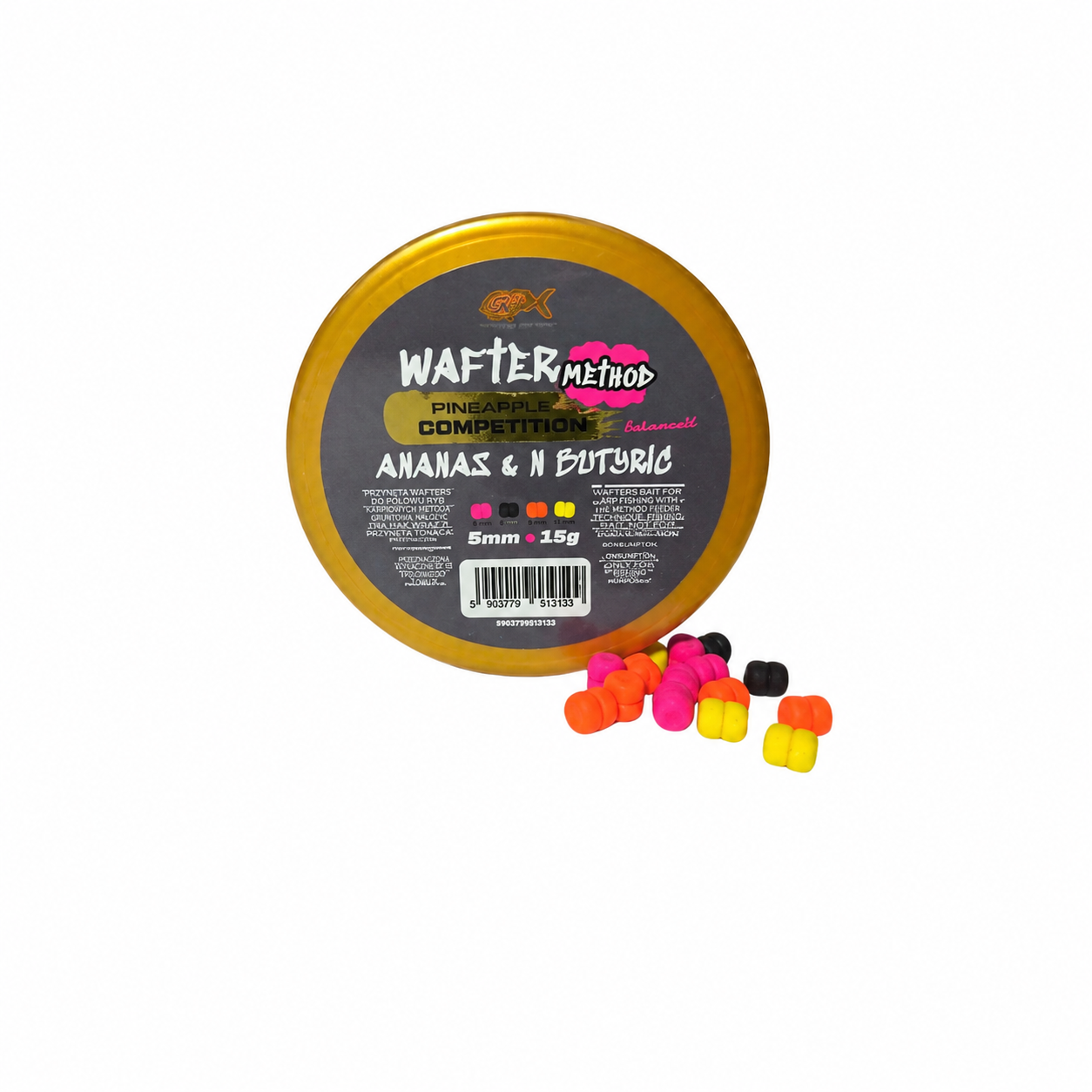 WAFTER COMPETITION MINI METHOD ANANAS N BUTYRIC 5MM 15G (MULTICOLOR)