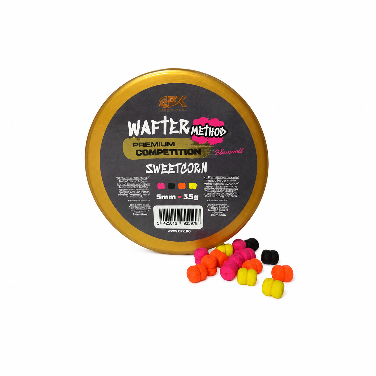 WAFTER COMPETITION MINI METHOD SWEETCORN 5MM 15G (MULTICOLOR)