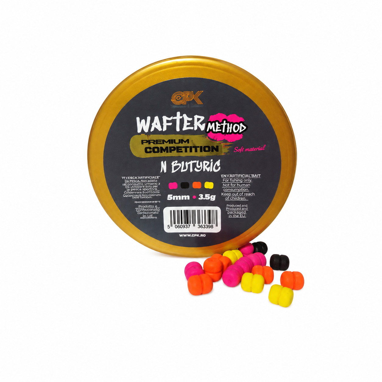 WAFTER COMPETITION MINI METHOD N BUTYRIC 5MM 15G (MULTICOLOR)