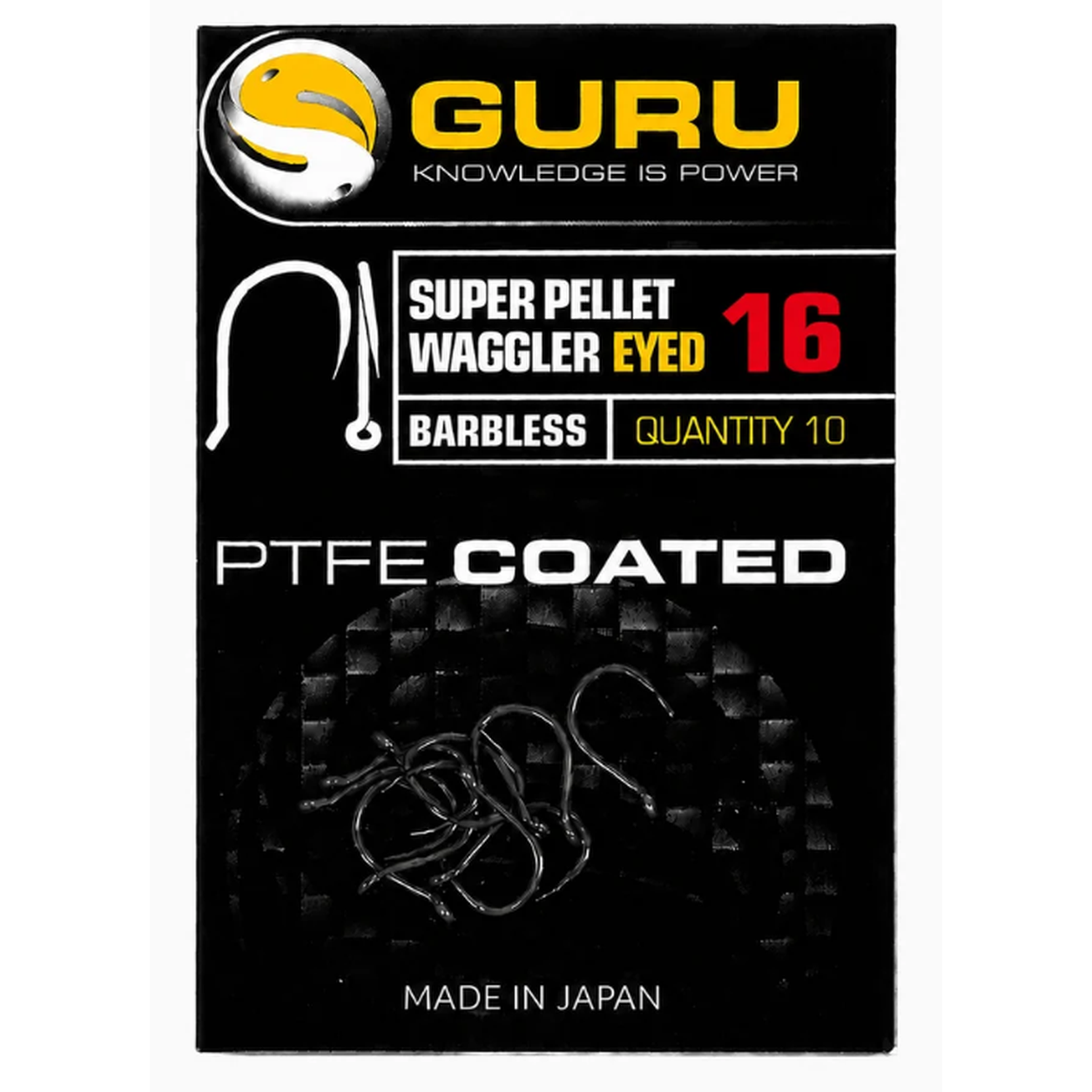SUPER PELLET WAGGLER HOOK SIZE 16 (BARBLESS/EYED)