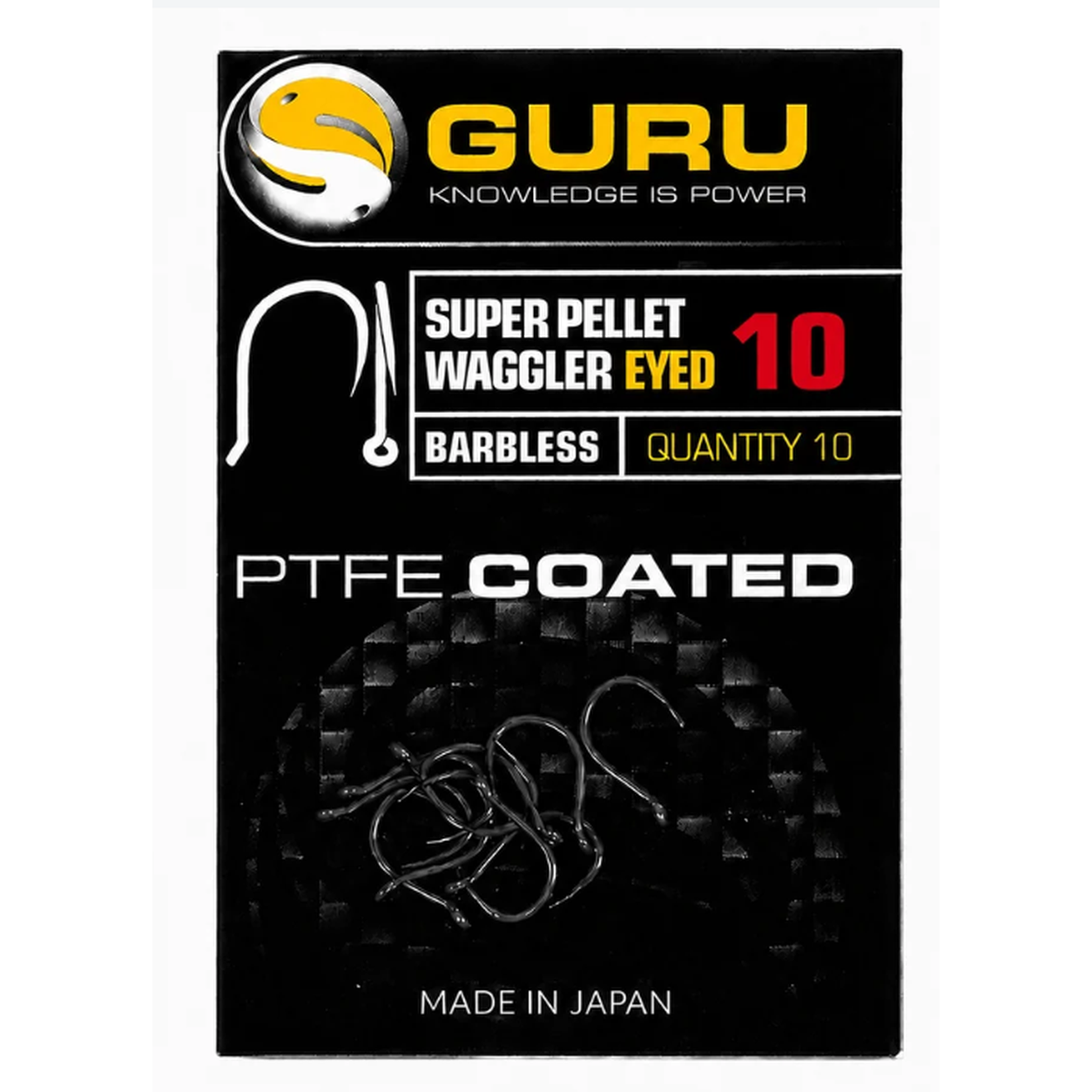 SUPER PELLET WAGGLER HOOK SIZE 10 (BARBLESS/EYED)
