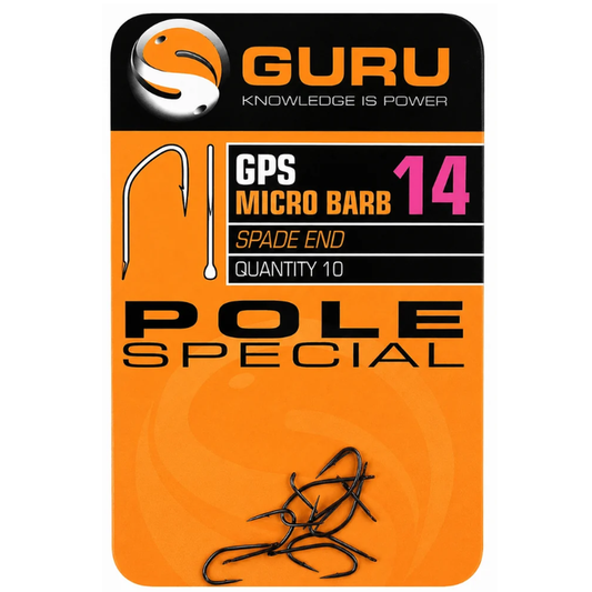 POLE SPECIAL HOOK SIZE 14 (BARBED/SPADE END)