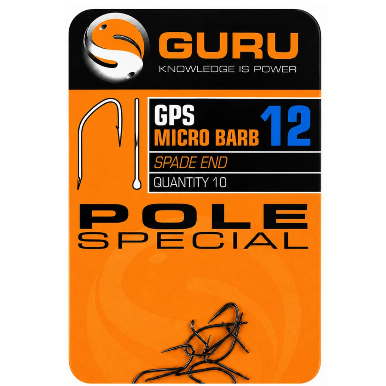 POLE SPECIAL HOOK SIZE 12 (BARBED/SPADE END)