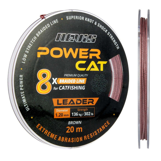 FIR TEXTIL POWERCAT BRAID LEADER X8 20M 1.20MM