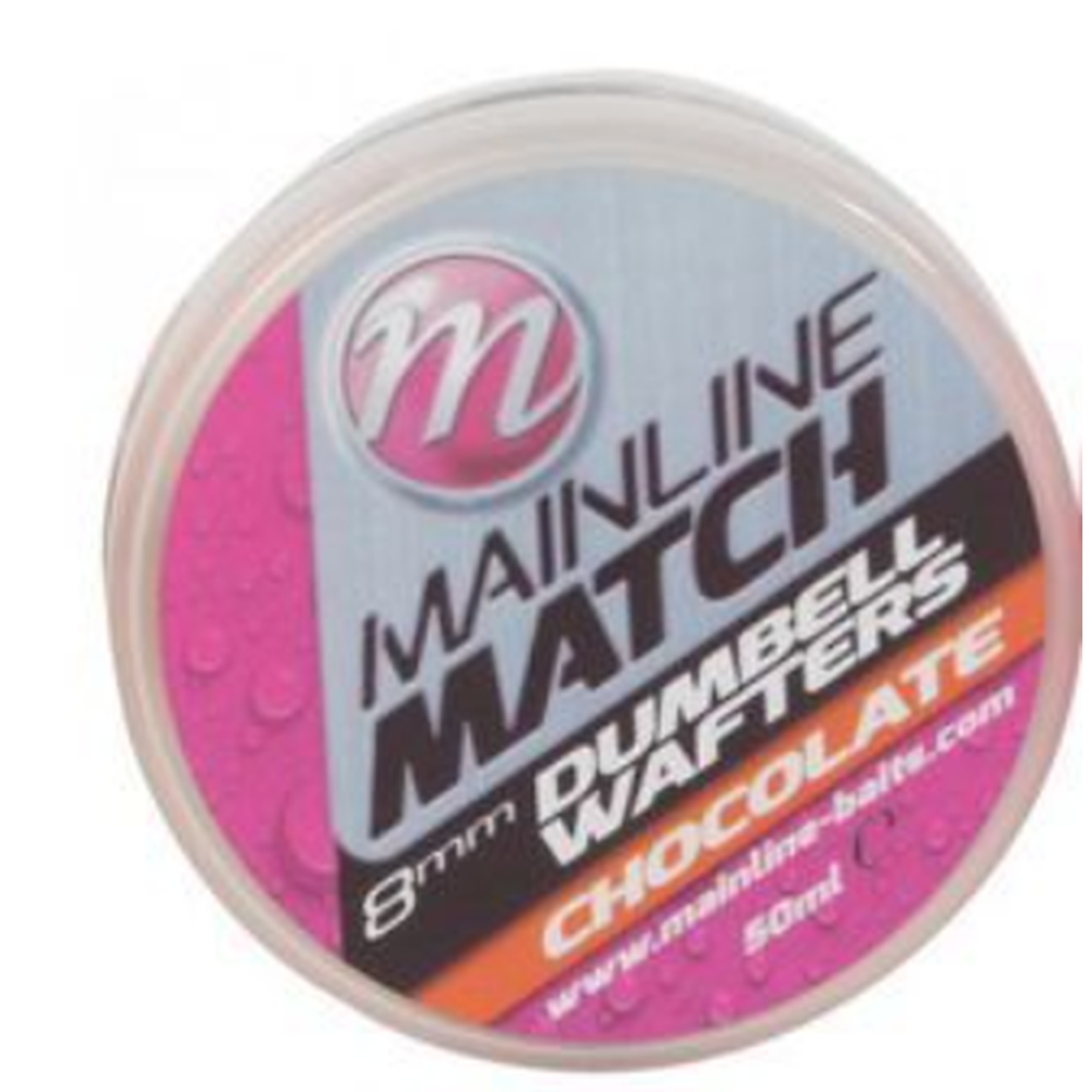MATCH DUMBELL WAFTERS 8MM - ORANGE - CHOCOLATE