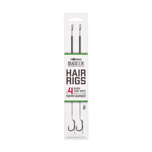 BASIX HAIR RIGS WIDE GAPE 4 25LB