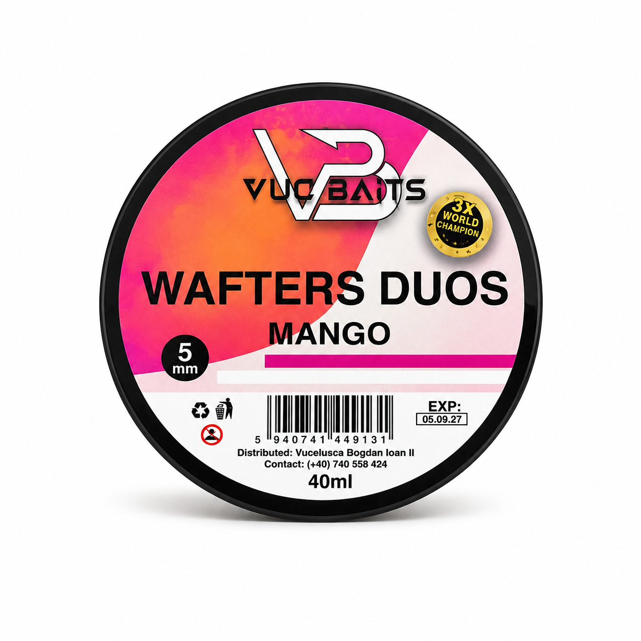 WAFTERS MANGO DUOS 5MM (ALB-ROZ)