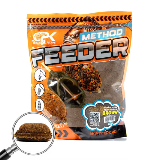 GROUNDBAIT METHOD FEEDER FAINA DE PESTE & PELETE MACINATE BR