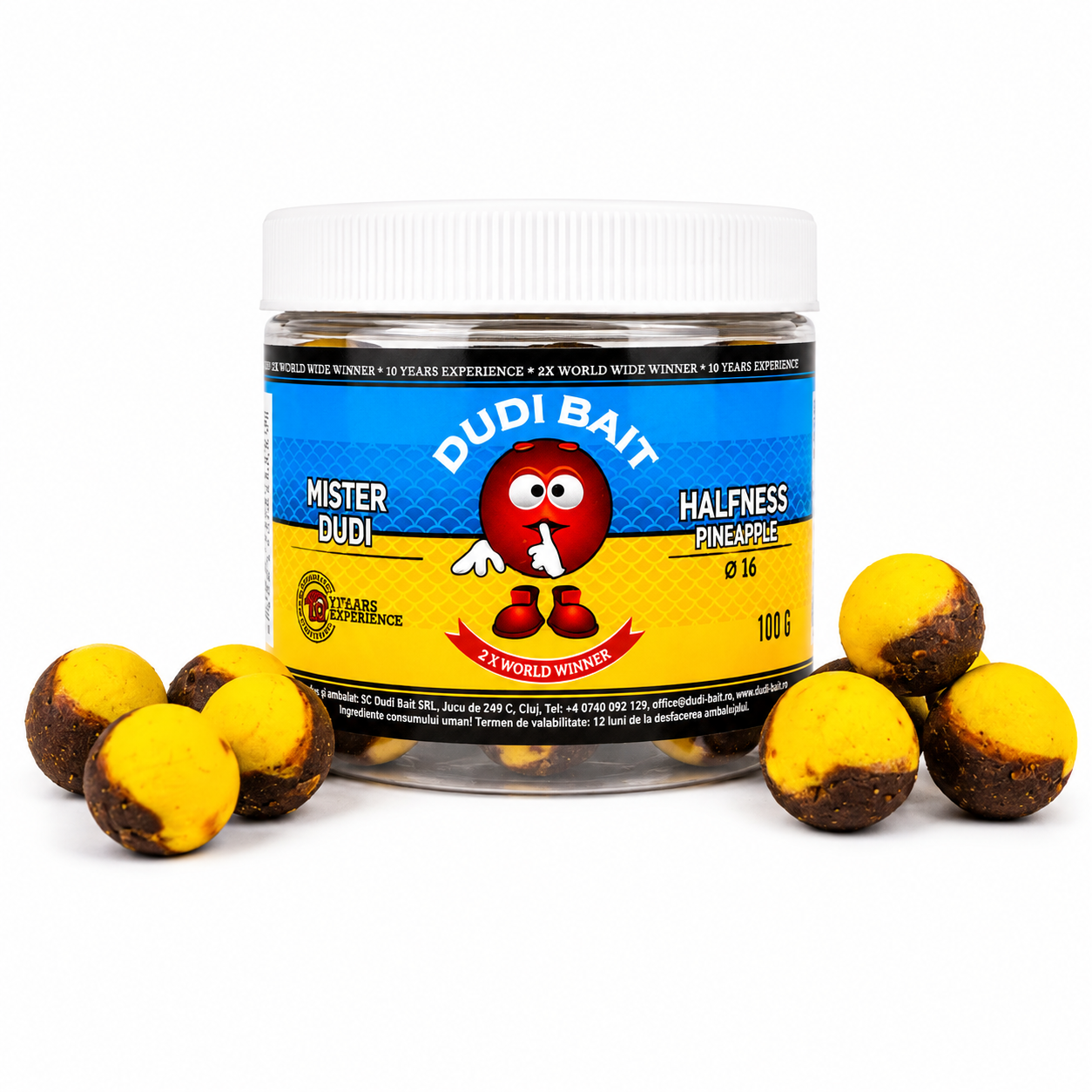 BOILIES CARLIG "MISTER DUDI" HALFNESS PINEAPPLE 14 MM