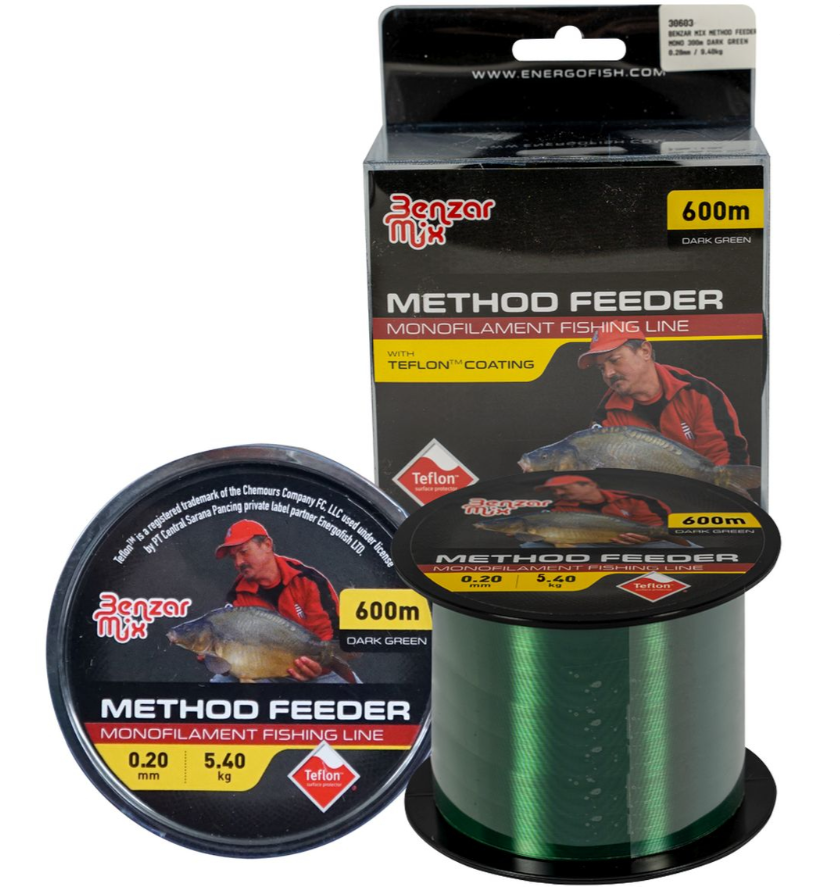 FIR BENZAR METHOD FEEDER MONO DARK GREEN 0.25MM