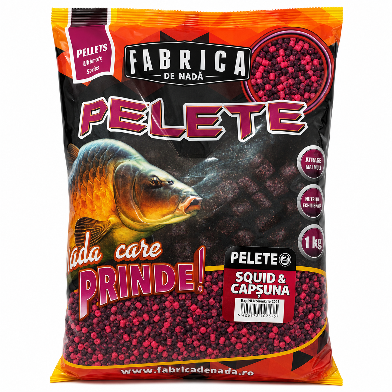 Pellets 2 mm Squid & Strawberry
