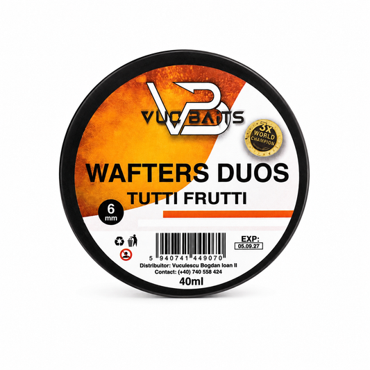 WAFTERS TUTTI-FRUTTI DUOS 6MM (PORTOCALIU-ALB)