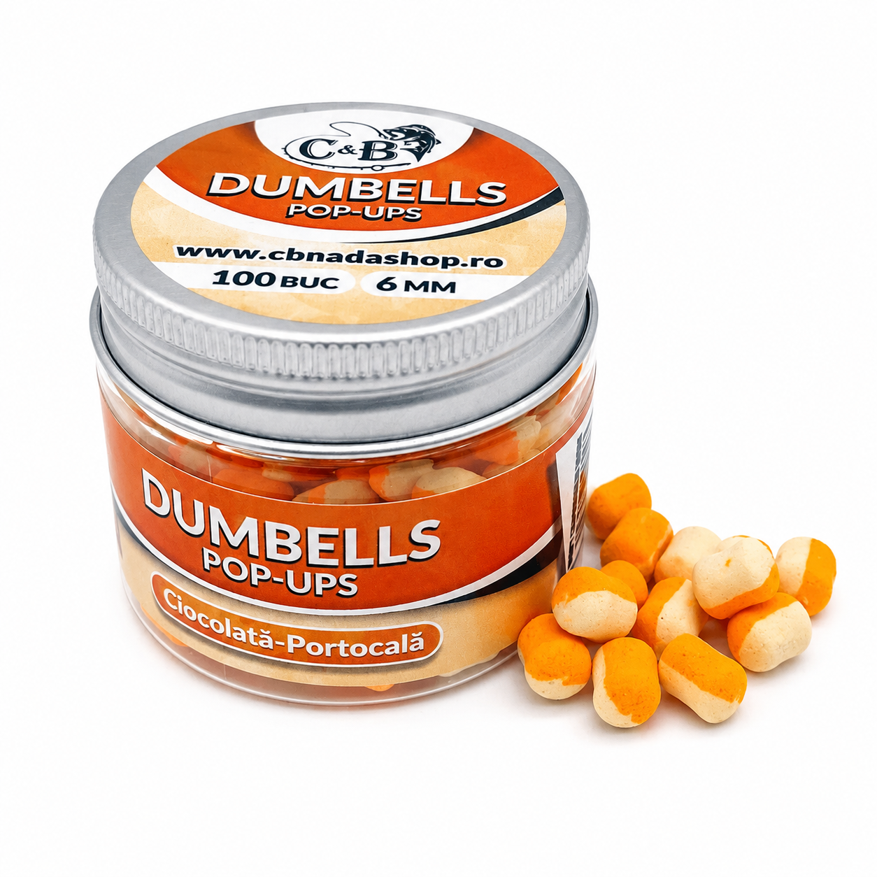 DUMBELLS POP-UPS CIOCOLATA-PORTOCALA 12.8GR/100BUC