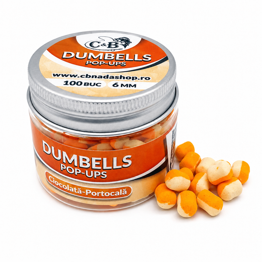 DUMBELLS POP-UPS CIOCOLATA-PORTOCALA 12.8GR/100BUC