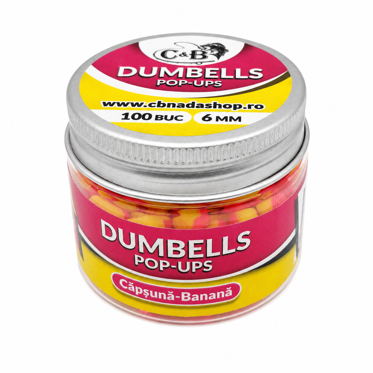 DUMBELLS POP-UPS CAPSUNA-BANANA 12.8GR/100BUC