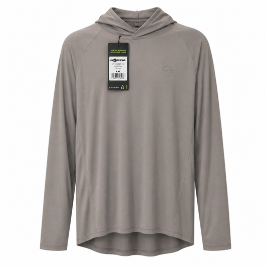 UPF HOODED TOP | CHARCOAL XXL