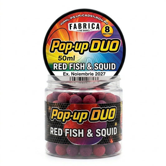 POP-UP DUO 8MM RED FISH & SQUID