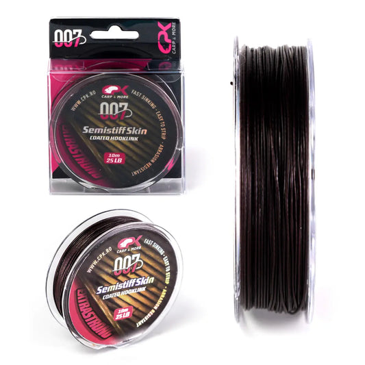 007 CPK SEMISTIFF SKIN HOOKLINK 15LB BROWN