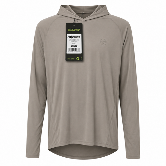 UPF HOODED TOP | CHARCOAL XXXL