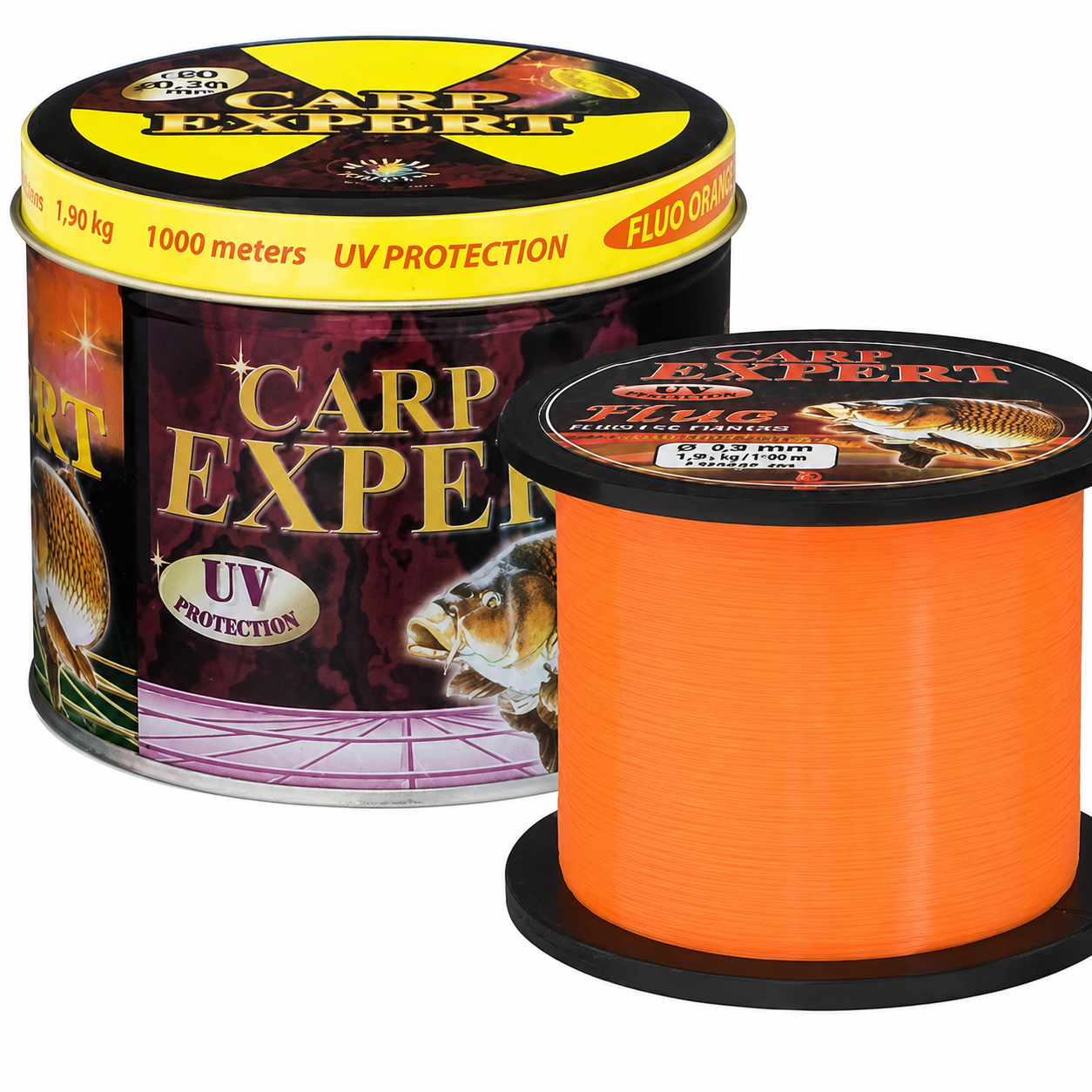 FIR CARP EXPERT UV FLUO-ORANGE 0.30MM 1000M CUTIE
