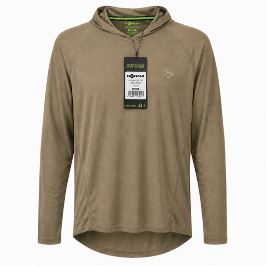 UPF HOODED TOP | DARK KHAKI XXXL