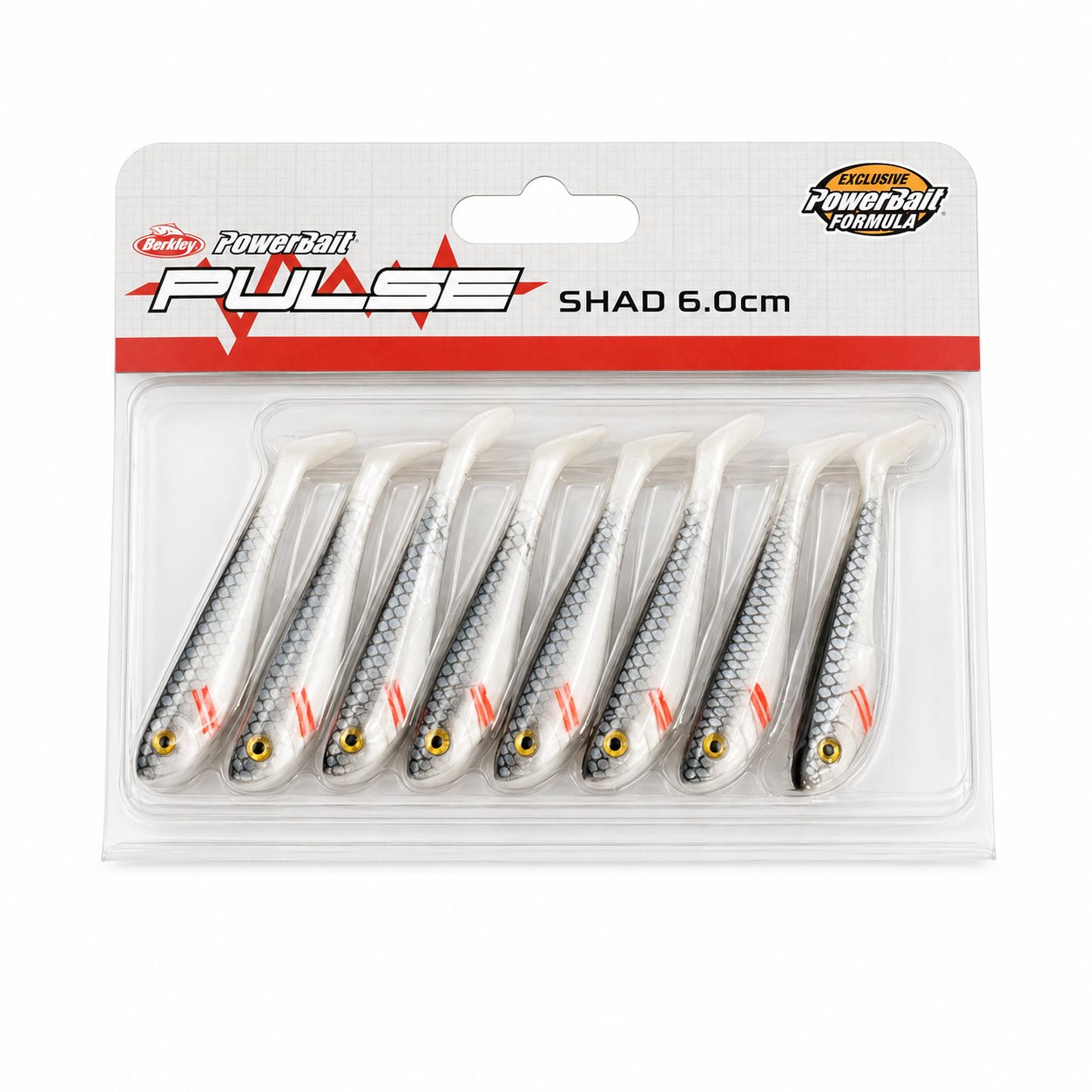 PULSE SHAD 6CM 8PCS WHITEFISH